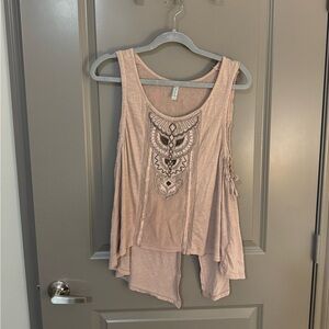 Free People Beaded Top